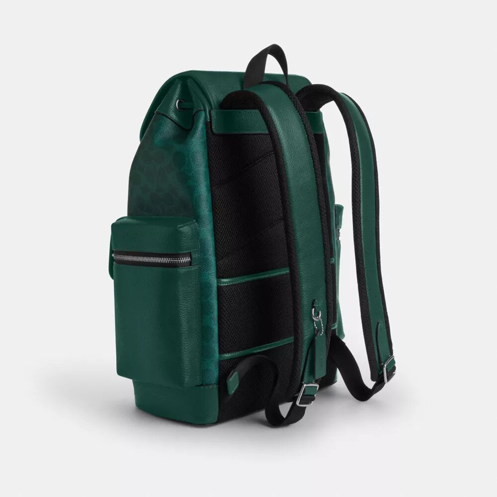 Renk Bloklu Signature Canvas Sprint Sırt Çantası