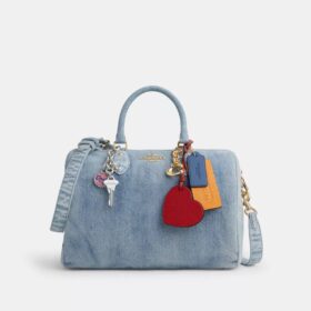 Rowan Büyük Satchel Çanta (Loved Denim ile Süsler)