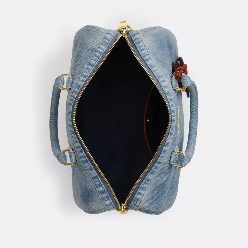Rowan Büyük Satchel Çanta (Loved Denim ile Süsler)