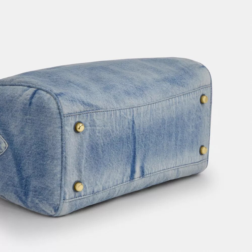 Rowan Büyük Satchel Çanta (Loved Denim ile Süsler)