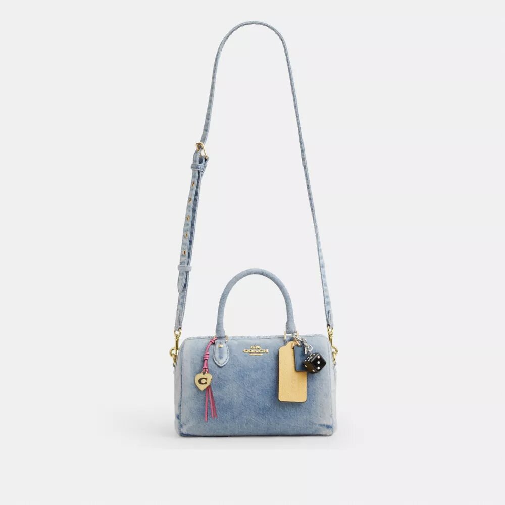 Rowan Loved Denim Satchel Çanta Süsleri