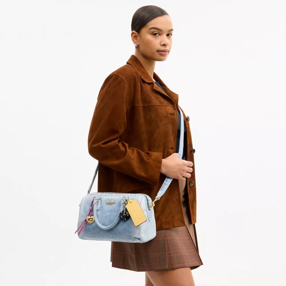 Rowan Loved Denim Satchel Çanta Süsleri