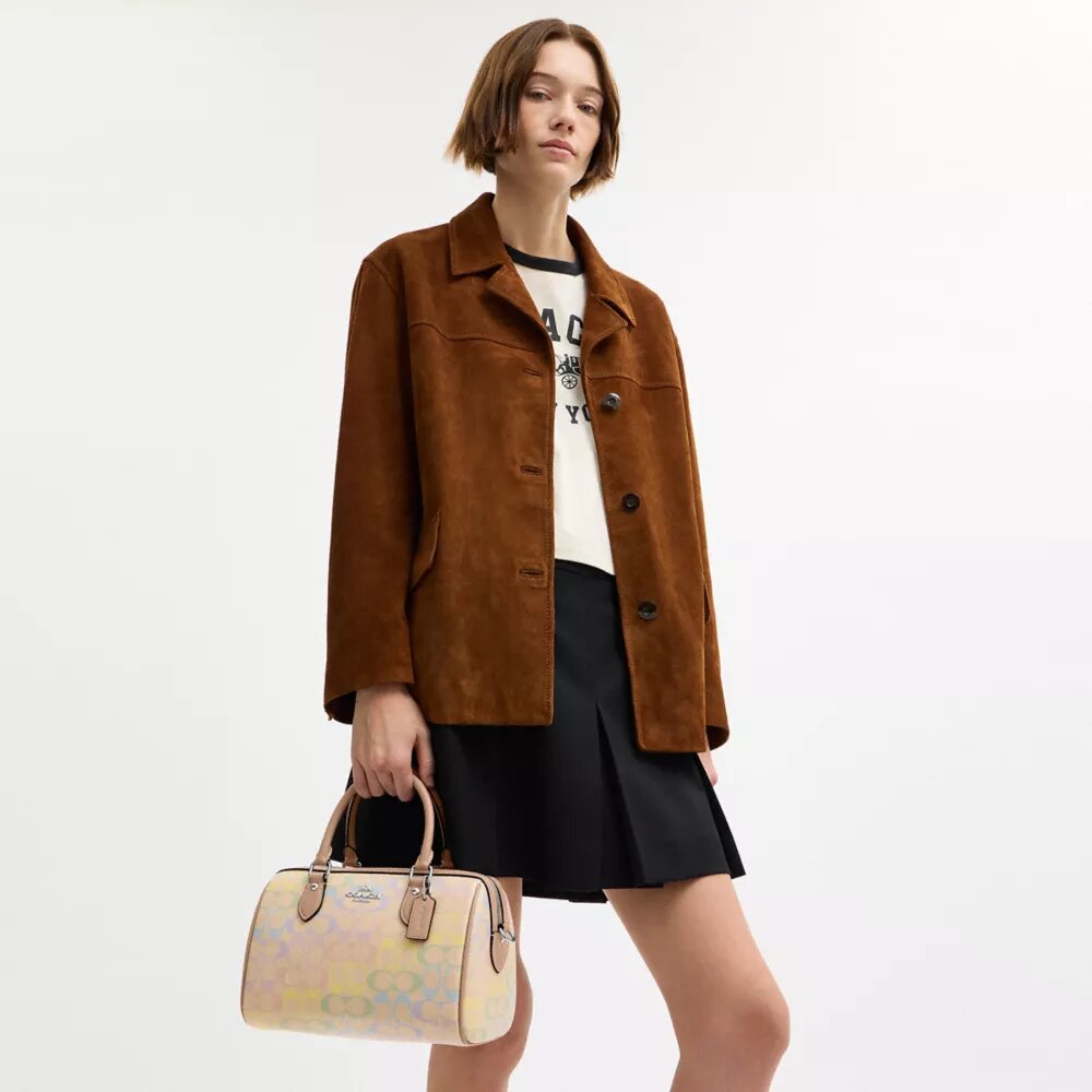 Rowan Signature Canvas Satchel Çanta