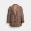 Signature C Ekose Tek Düğmeli Blazer