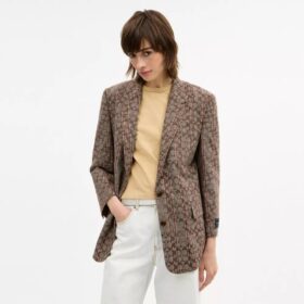 Signature C Ekose Tek Düğmeli Blazer