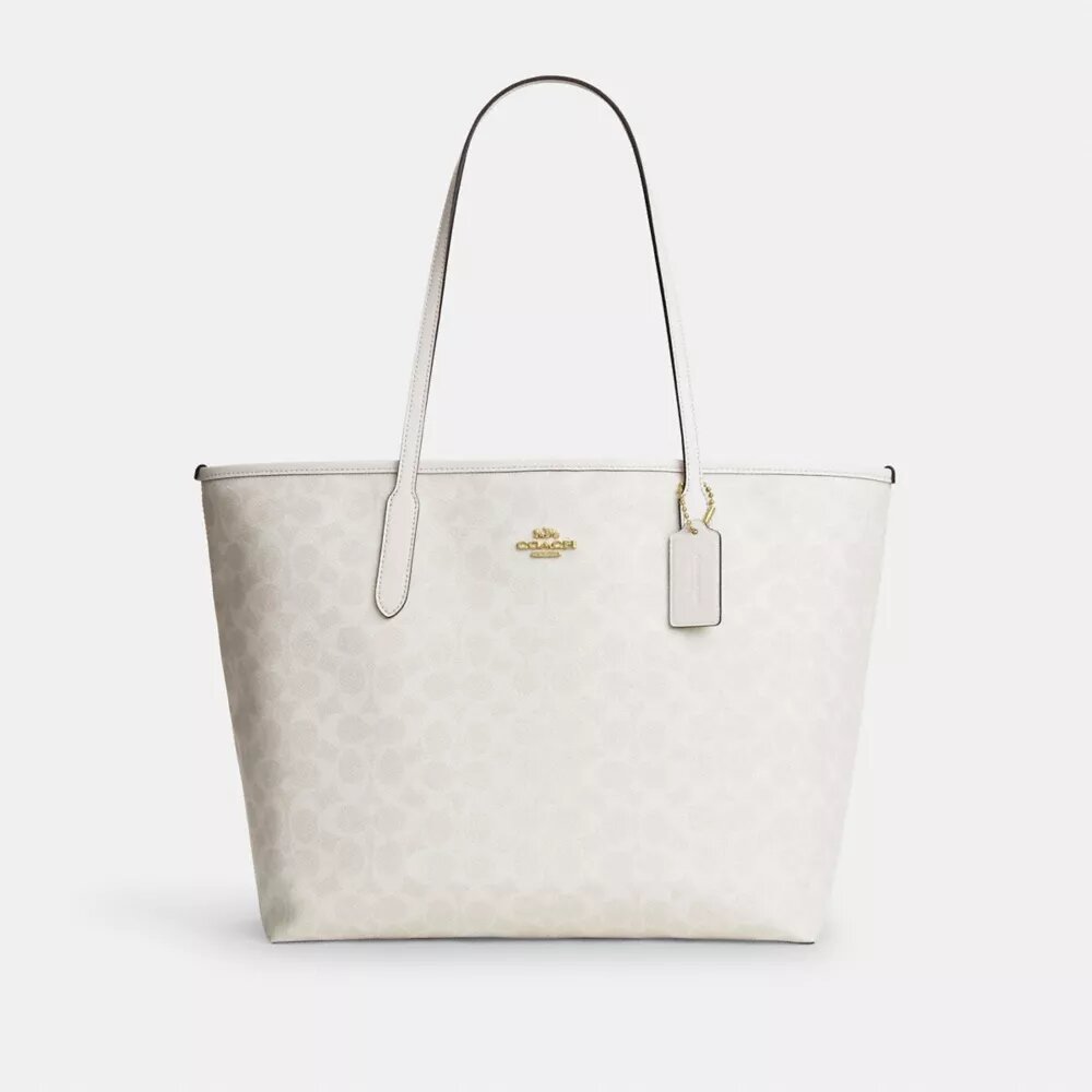Signature Canvas City Tote Çantası