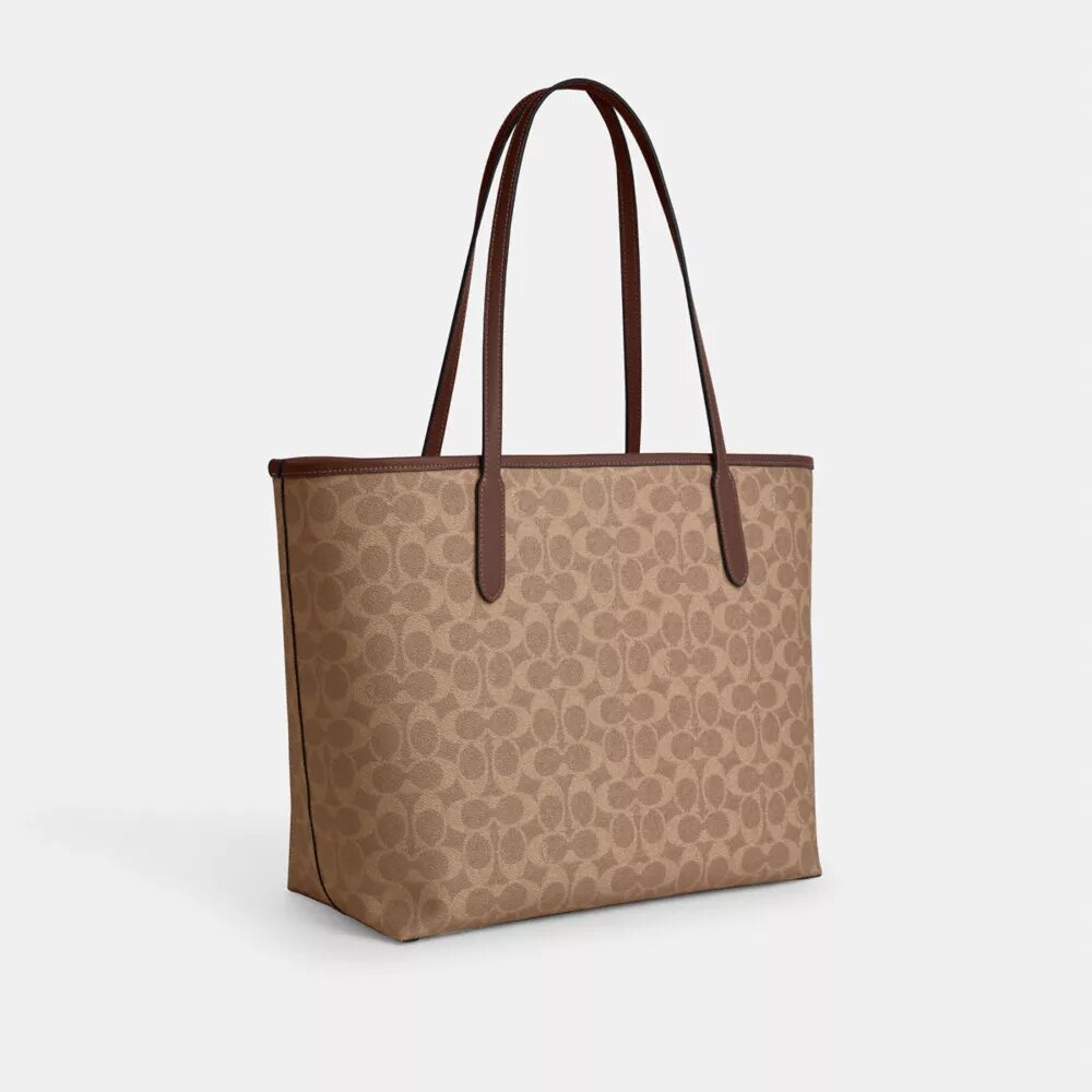 Signature Canvas City Tote Çantası