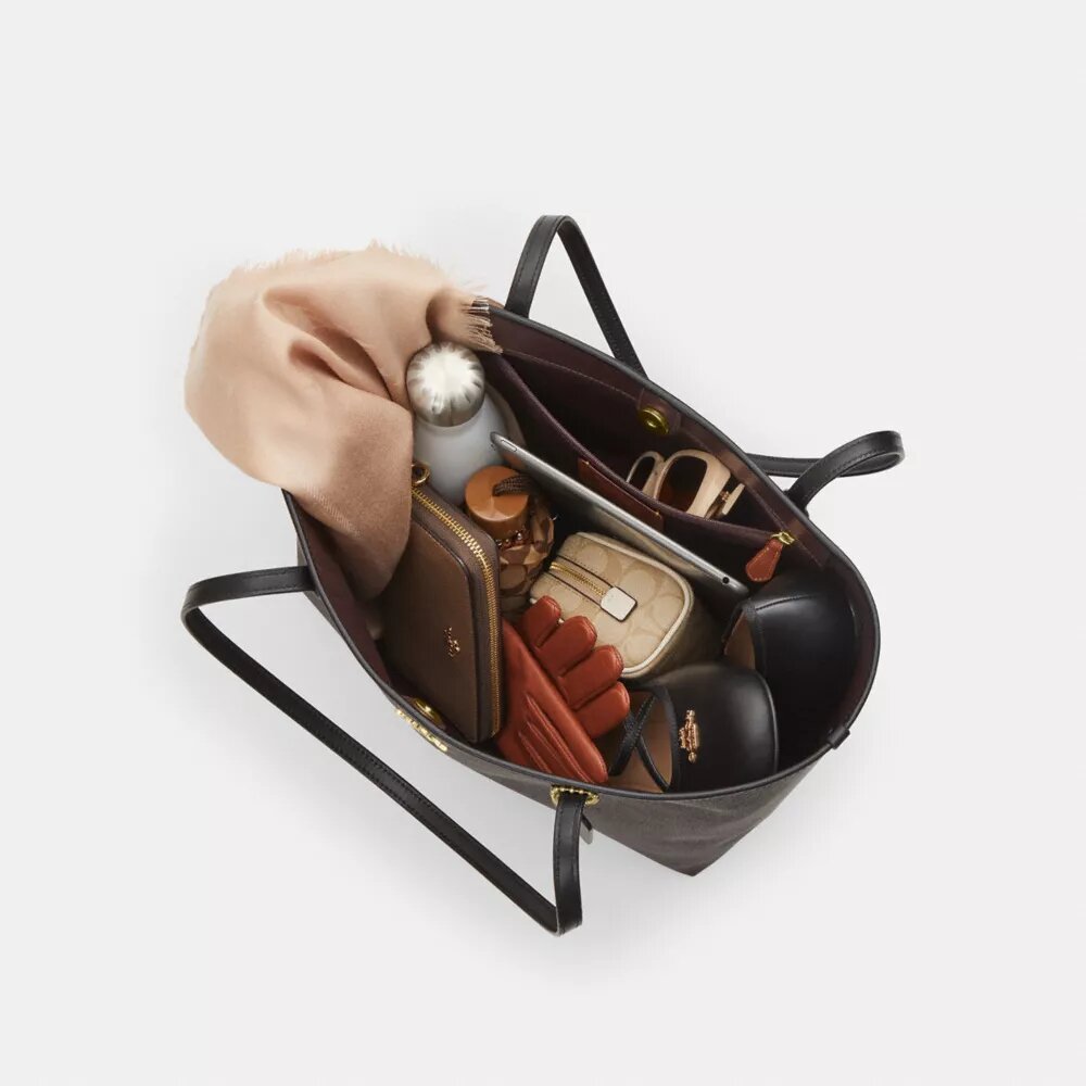 Signature Canvas City Tote Çantası