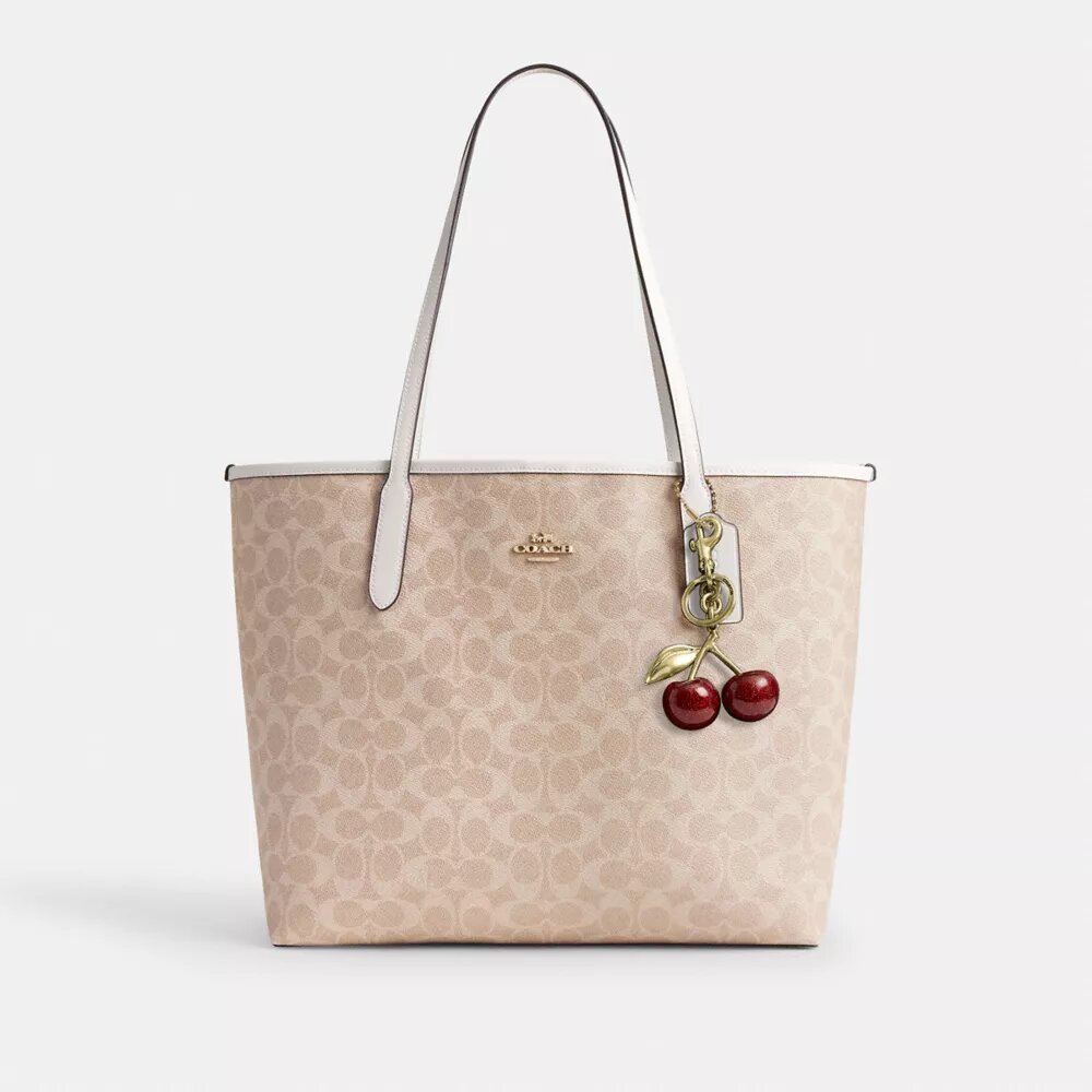 Signature Canvas City Tote Çantası