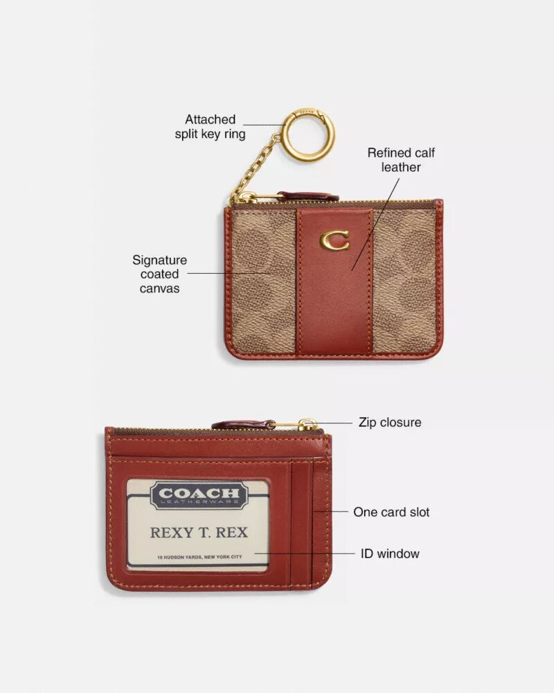 Signature Canvas Essential Mini Kimlik Kartı Kılıfı