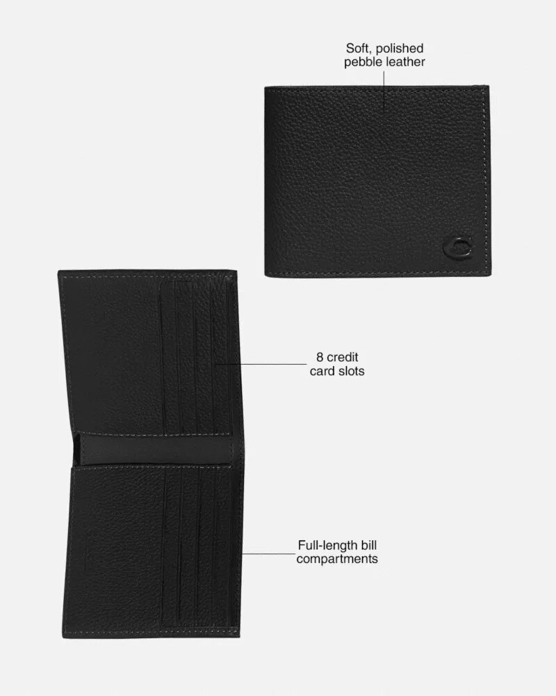 Signature Canvas İç Kısmına Sahip 3'ü 1 Arada Cüzdan