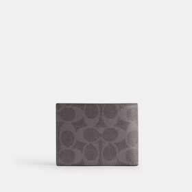 Signature Canvas’lı İnce Cüzdan