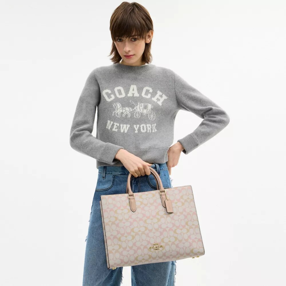 Signature Canvas Maggie Tote Çantası