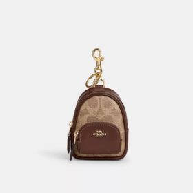 Signature Canvas Mini Court Backpack Çanta Süsü