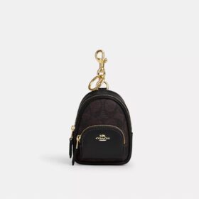 Signature Canvas Mini Court Backpack Çanta Süsü