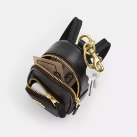Signature Canvas Mini Court Backpack Çanta Süsü