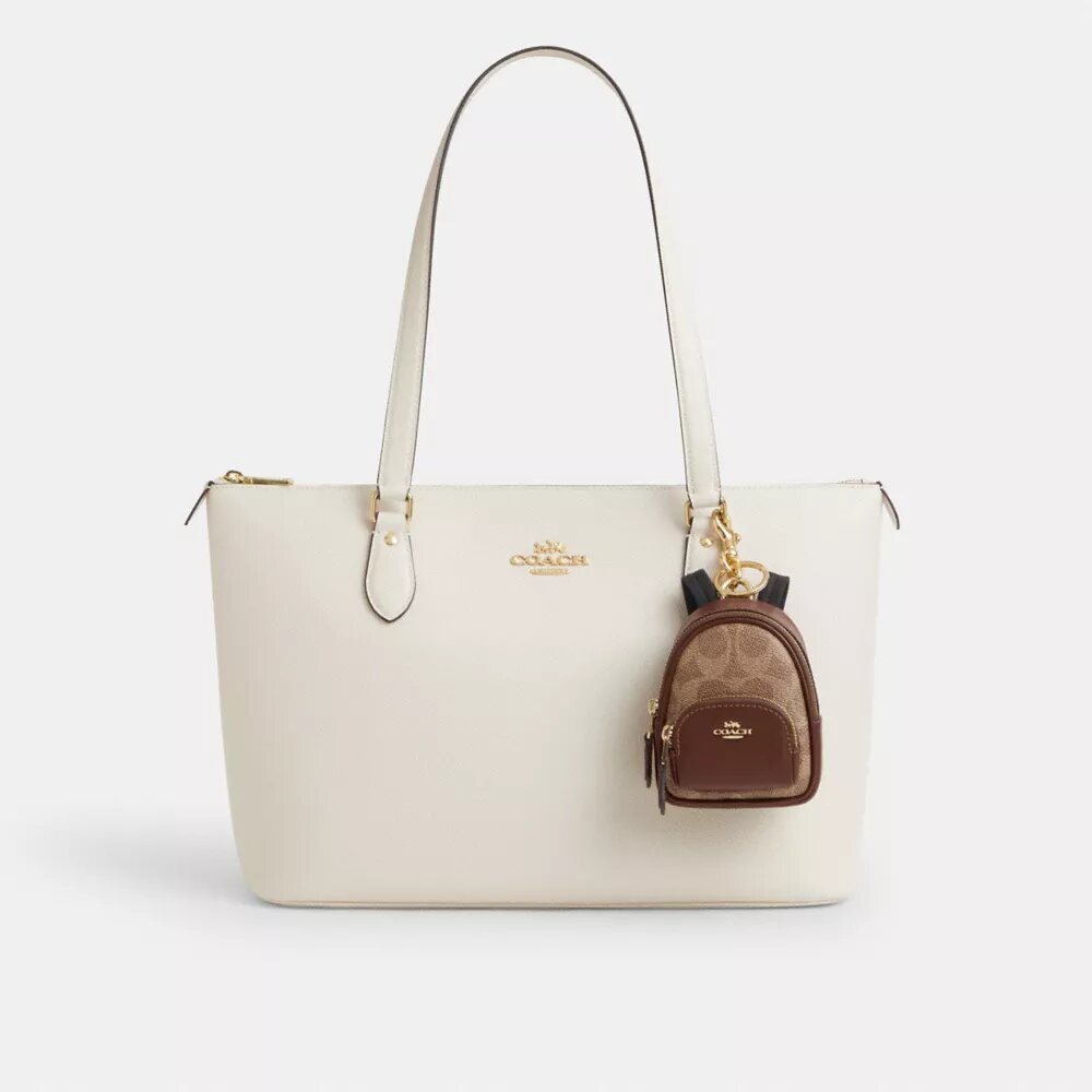 Signature Canvas Mini Court Backpack Çanta Süsü