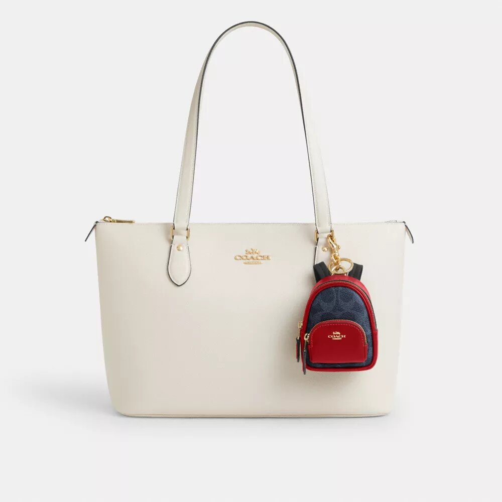 Signature Canvas Mini Court Backpack Çanta Süsü