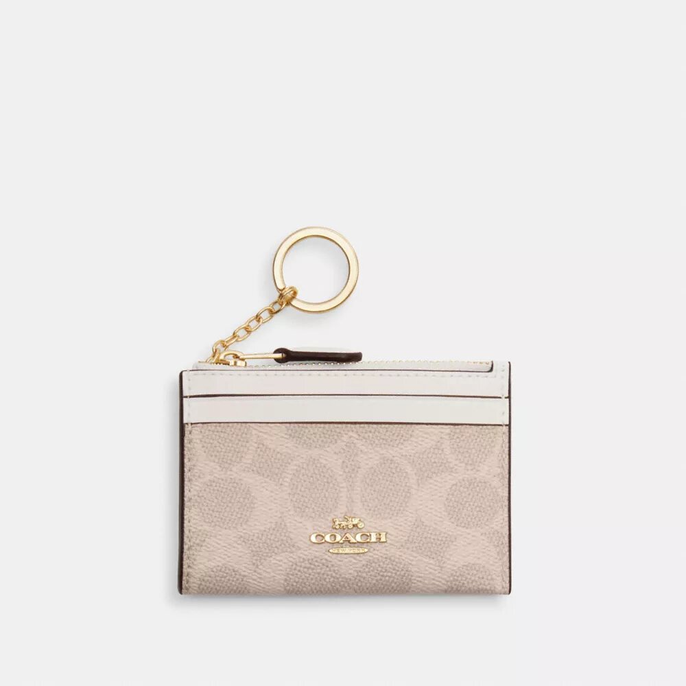 Signature Canvas Mini Skinny Kimlik Cüzdanı