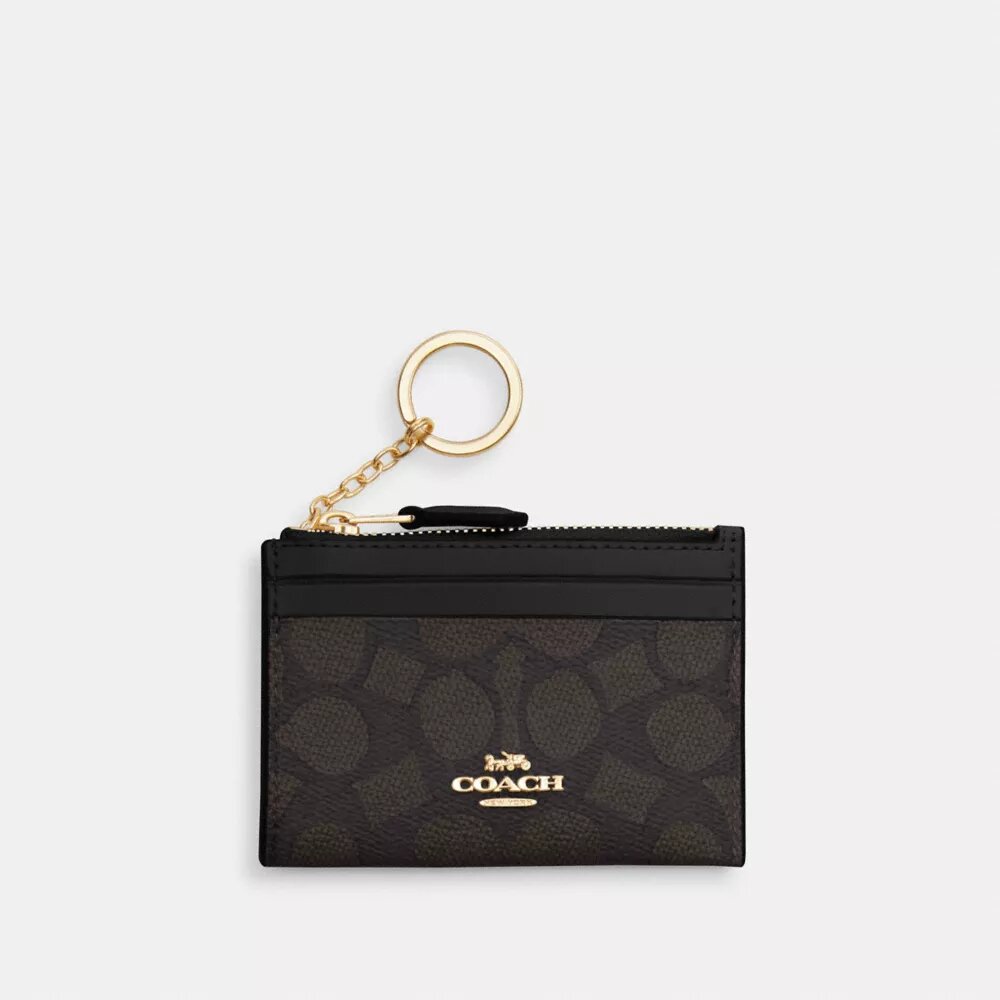 Signature Canvas Mini Skinny Kimlik Cüzdanı
