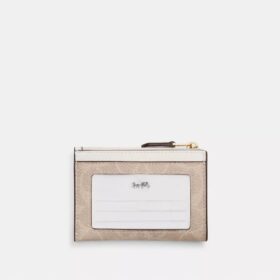 Signature Canvas Mini Skinny Kimlik Cüzdanı