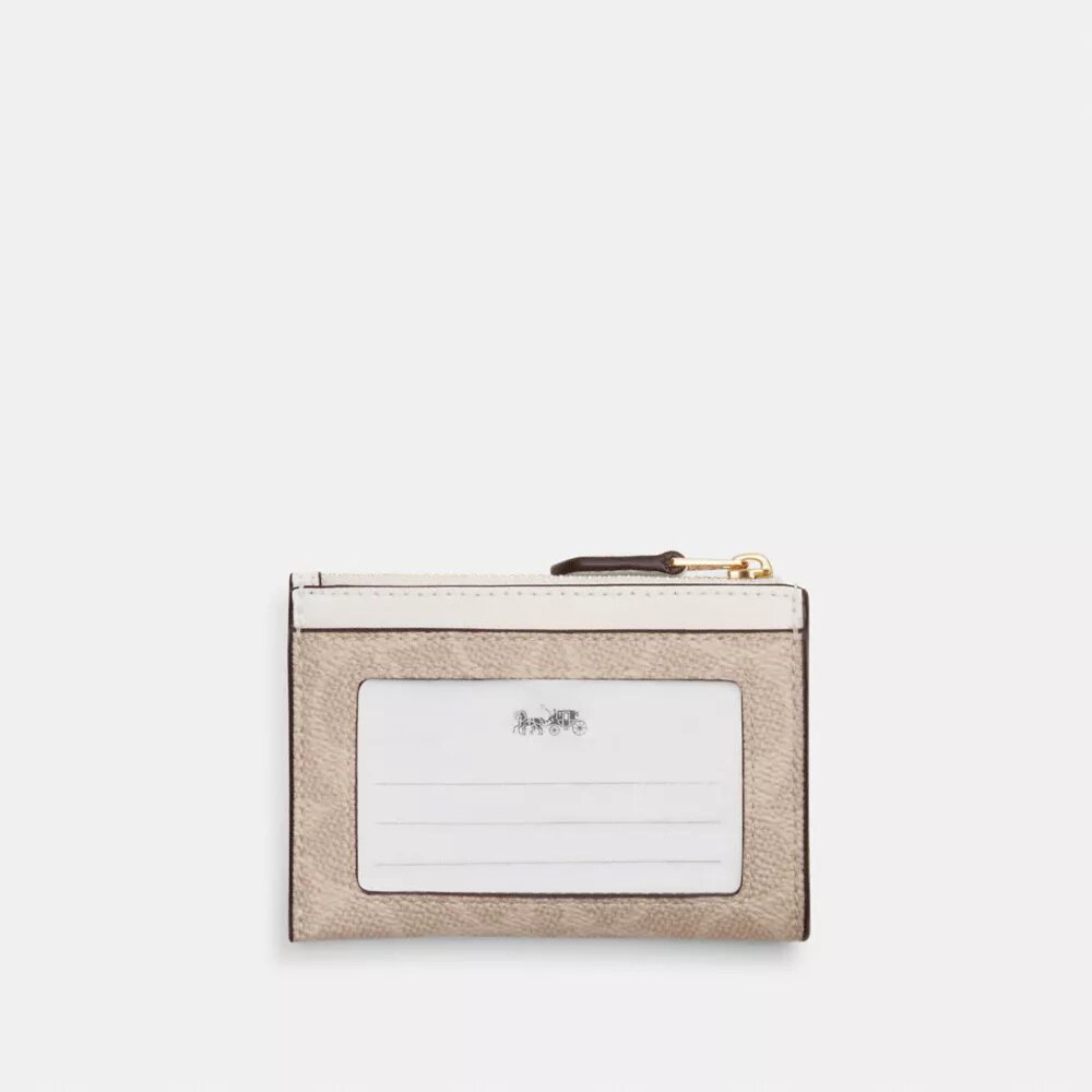 Signature Canvas Mini Skinny Kimlik Cüzdanı