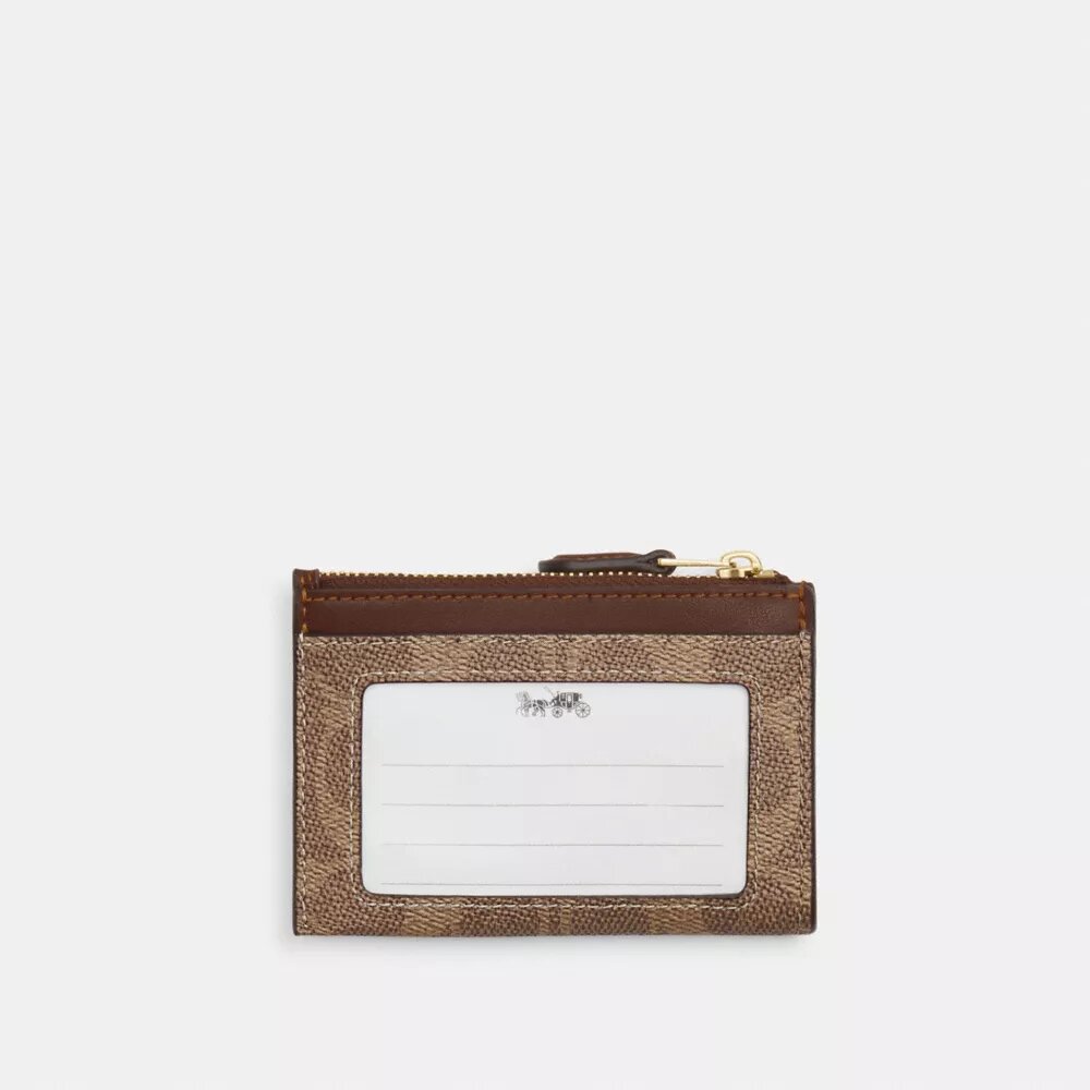 Signature Canvas Mini Skinny Kimlik Cüzdanı