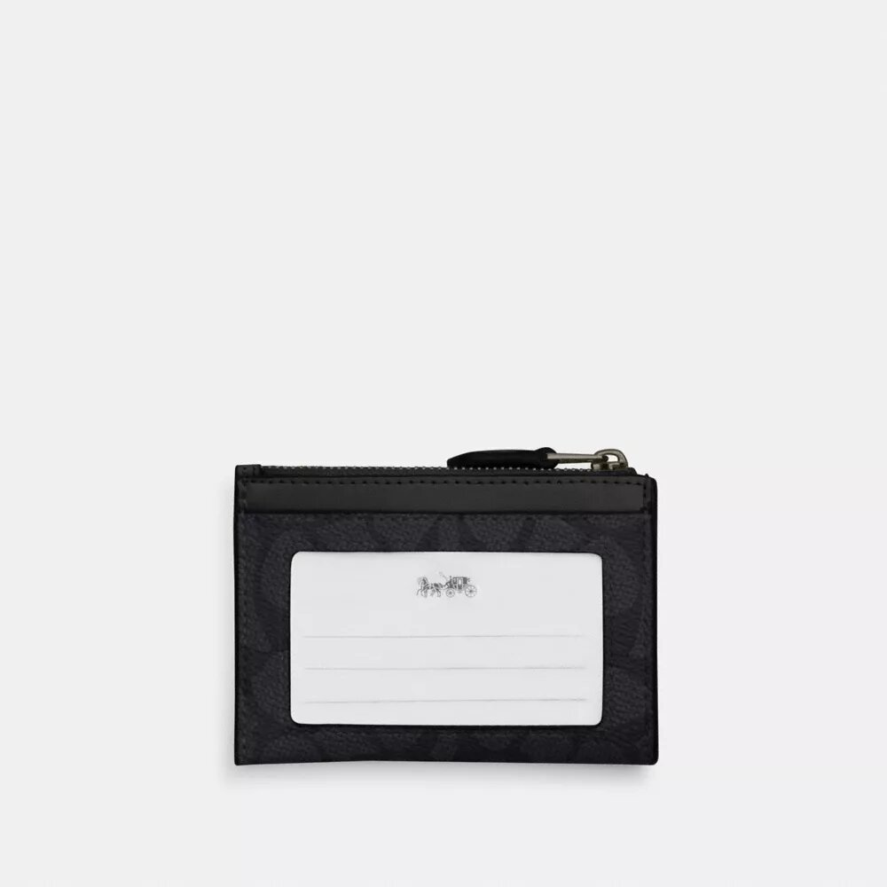 Signature Canvas Mini Skinny Kimlik Cüzdanı