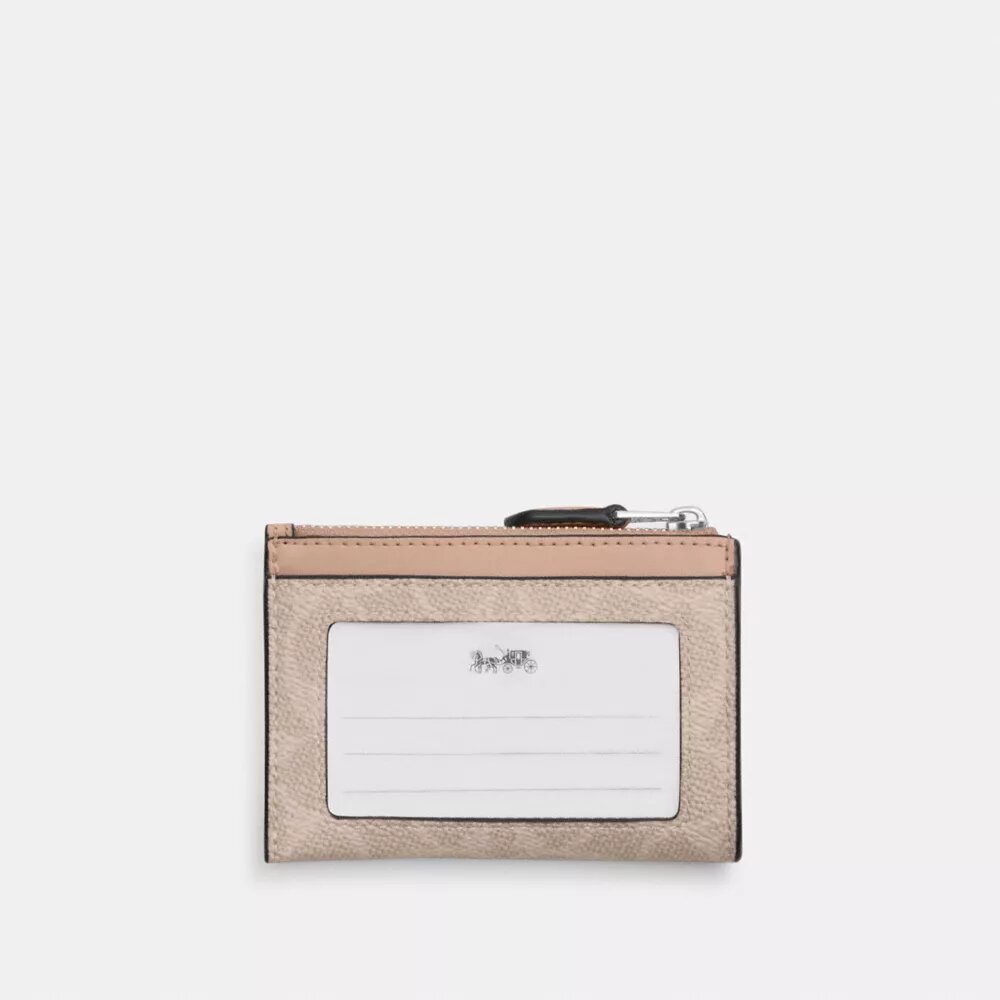 Signature Canvas Mini Skinny Kimlik Cüzdanı