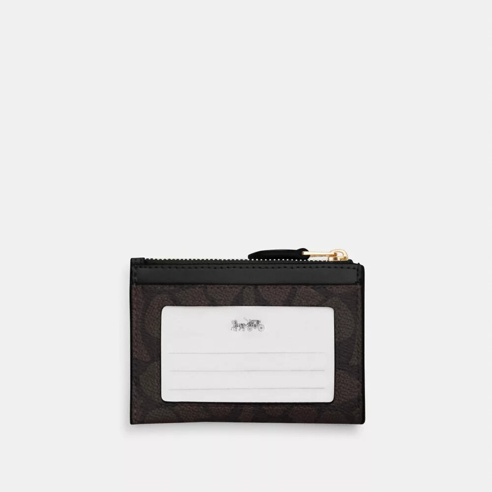 Signature Canvas Mini Skinny Kimlik Cüzdanı