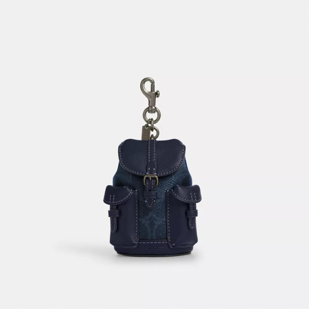 Signature Canvas Mini Warner Sırt Çantası Çanta Süsü