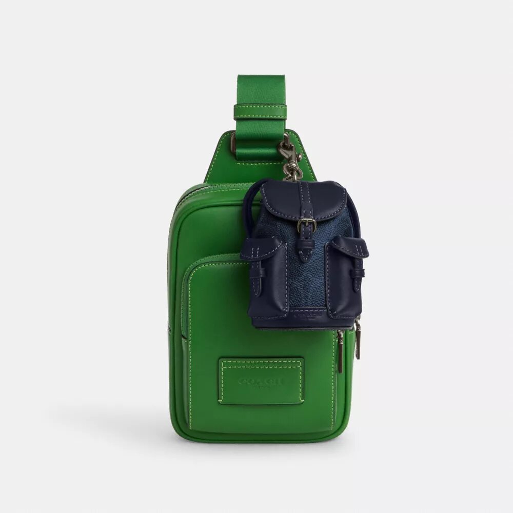 Signature Canvas Mini Warner Sırt Çantası Çanta Süsü