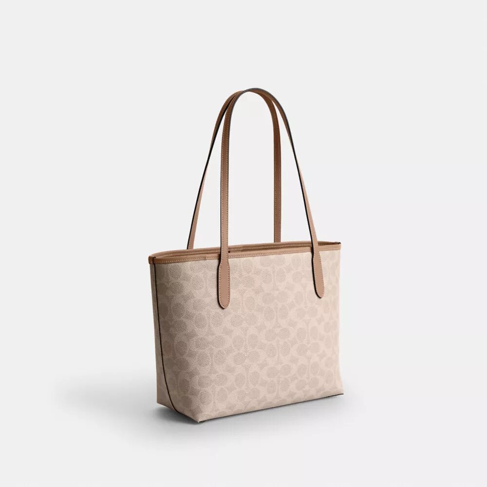 Signature Canvas Orta Boy Şehir Tote Çantası