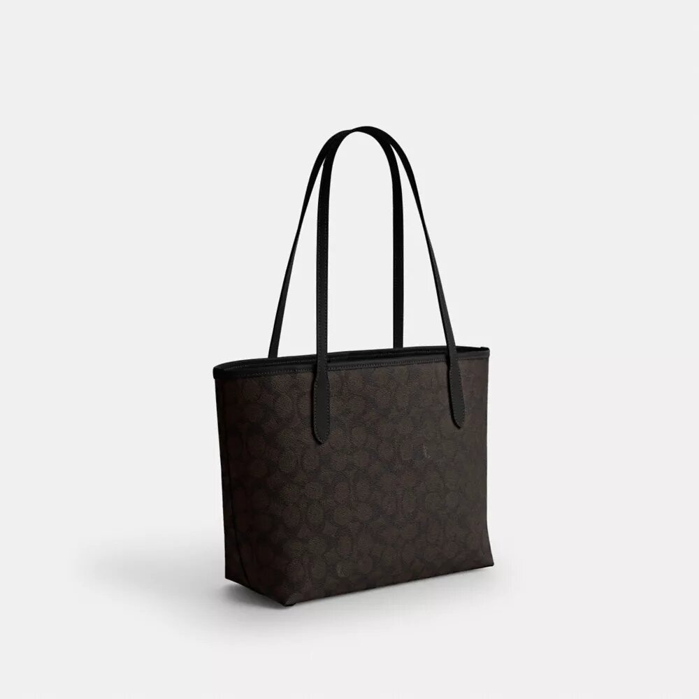Signature Canvas Orta Boy Şehir Tote Çantası