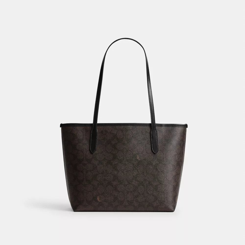 Signature Canvas Orta Boy Şehir Tote Çantası