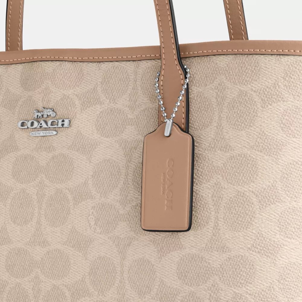 Signature Canvas Orta Boy Şehir Tote Çantası