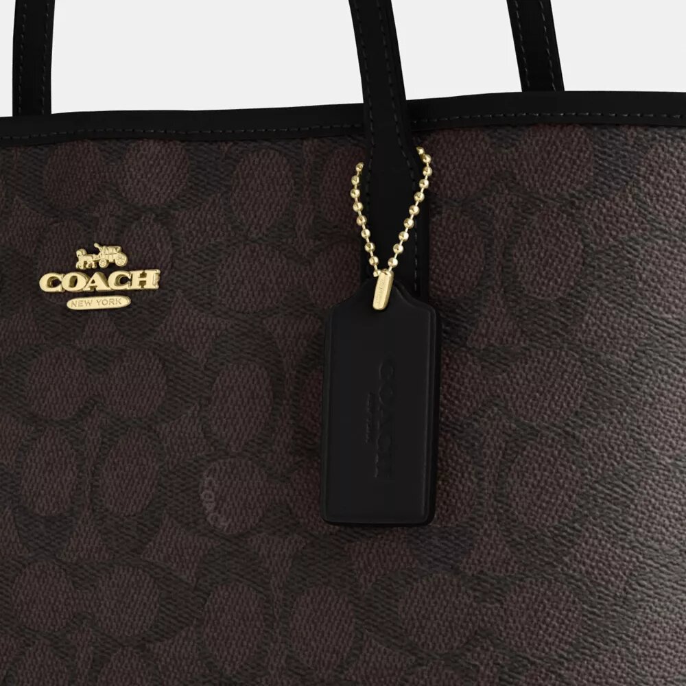 Signature Canvas Orta Boy Şehir Tote Çantası