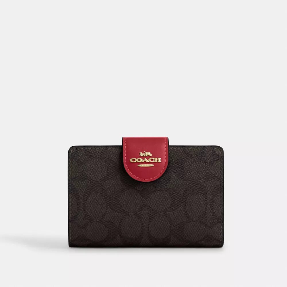 Signature Canvas Orta Boy Köşeli Fermuarlı Cüzdan