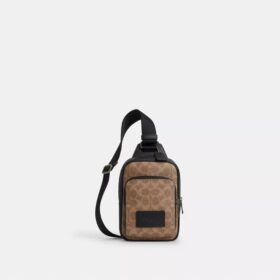 Signature Canvas Racer Sling Çanta