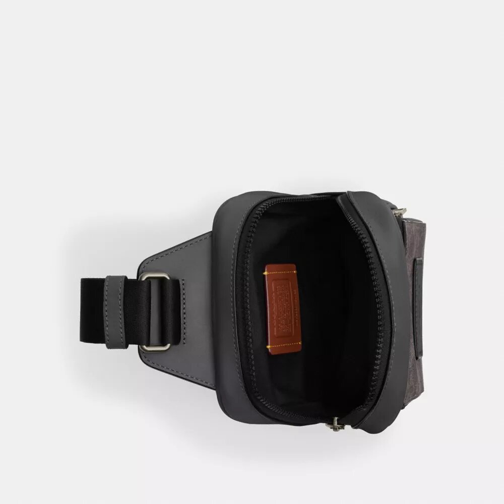 Signature Canvas Racer Sling Çanta