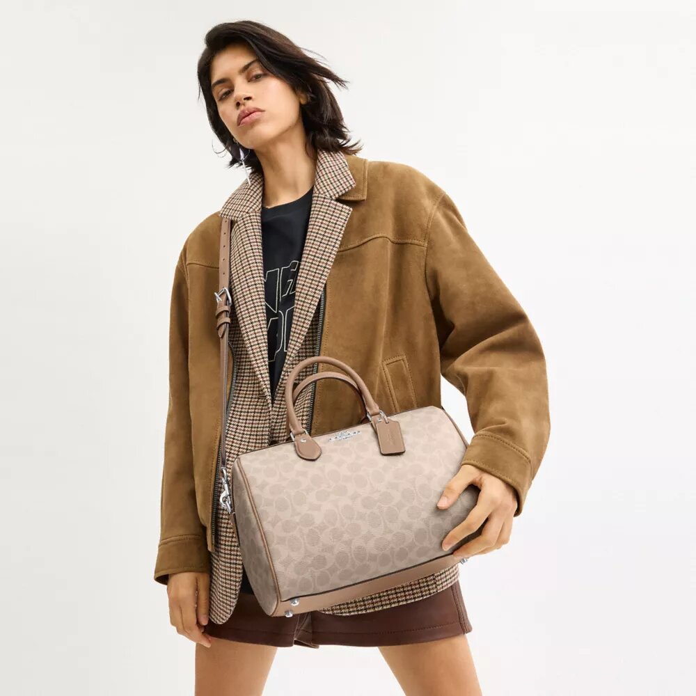 Signature Canvas Rowan Büyük Satchel Çanta