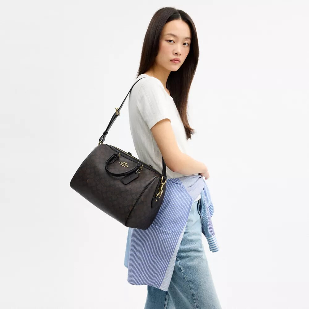 Signature Canvas Rowan Büyük Satchel Çanta