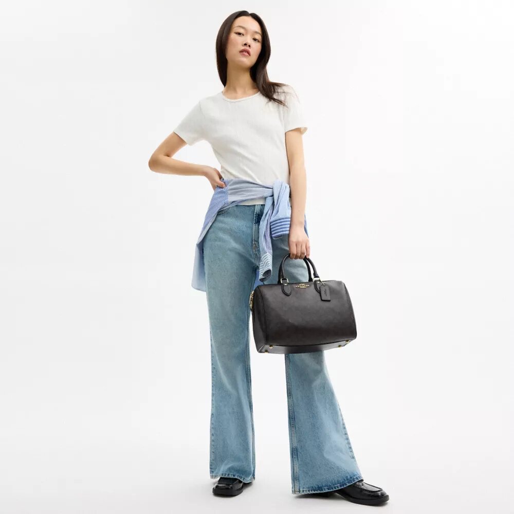 Signature Canvas Rowan Büyük Satchel Çanta