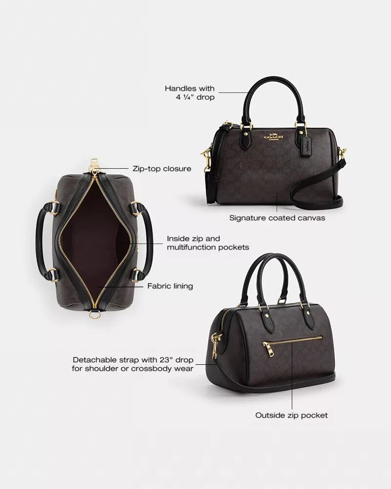 Signature Canvas Rowan Satchel Çanta