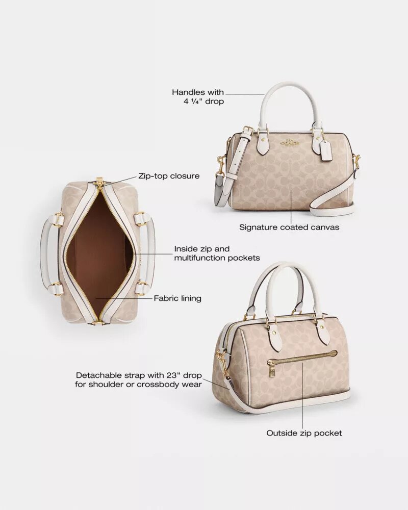 Signature Canvas Rowan Satchel Çanta