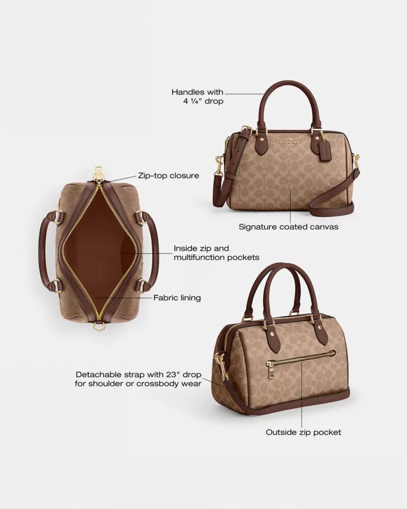Signature Canvas Rowan Satchel Çanta