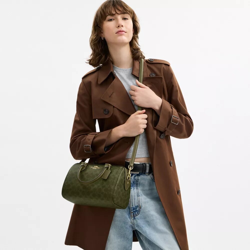 Signature Canvas Rowan Satchel Çanta