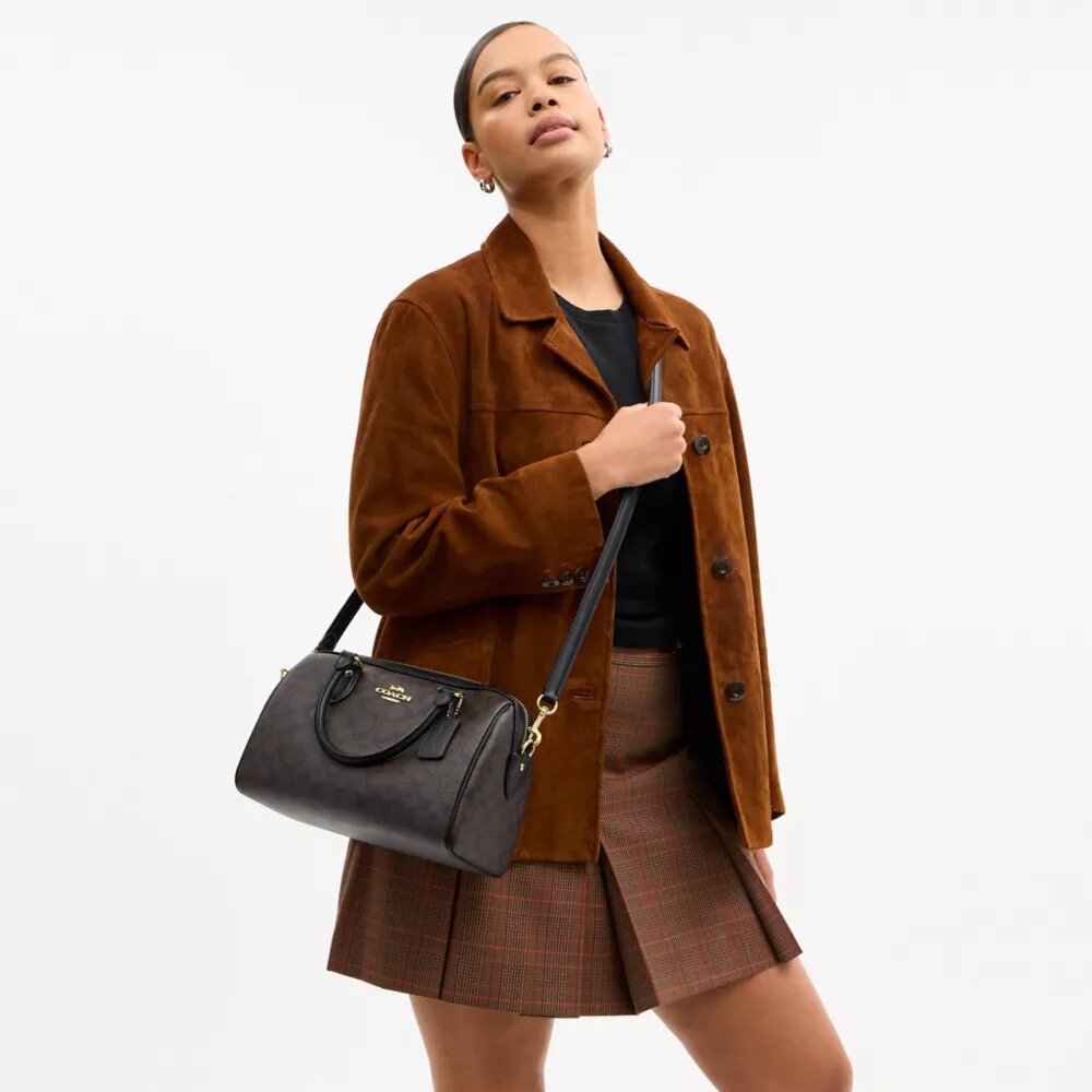 Signature Canvas Rowan Satchel Çanta