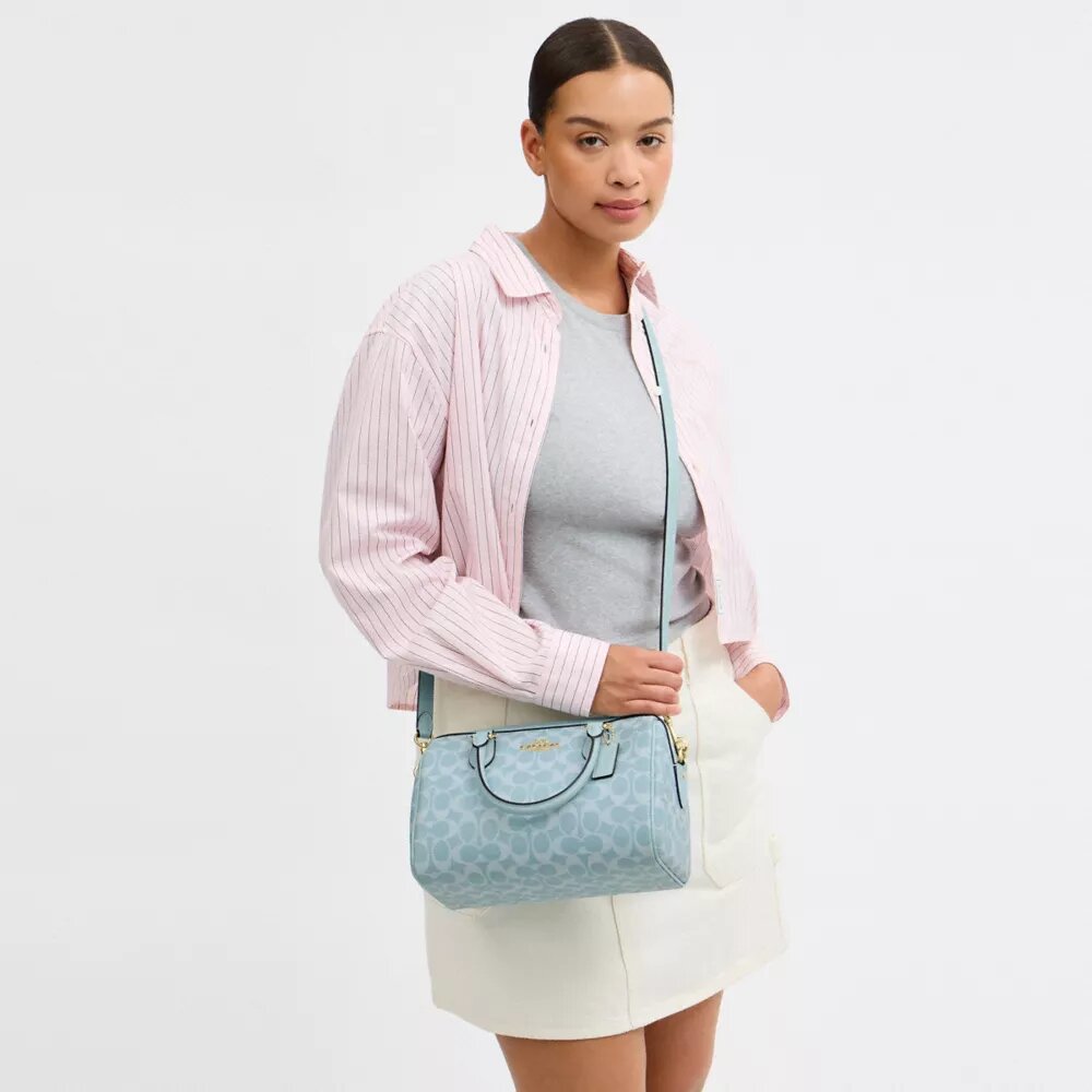 Signature Canvas Rowan Satchel Çanta