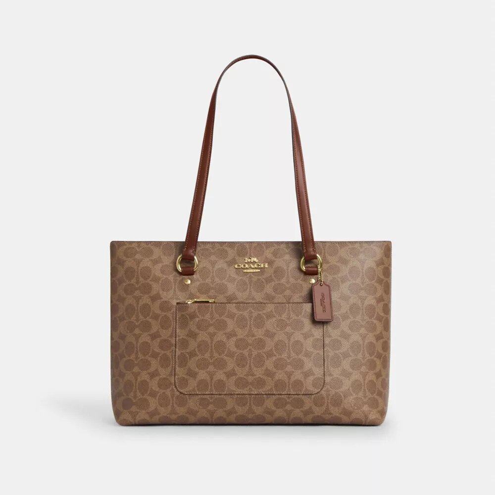 Signature Canvas Station Tote Çantası